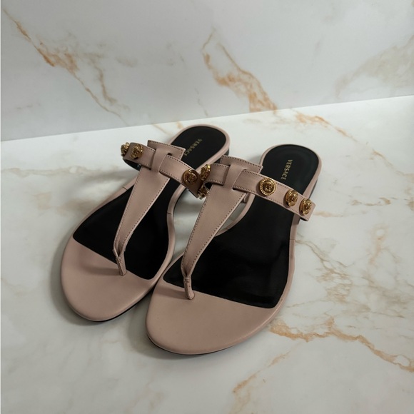 Versace Medusa Thong Sandals - Picture 1 of 10